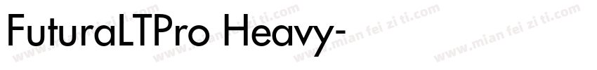 FuturaLTPro Heavy字体转换